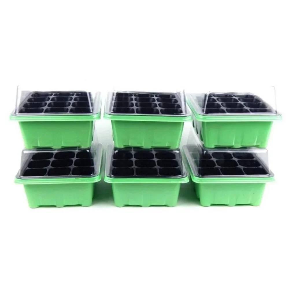 NEW 6 Pack Germination Tray Garden Supplies Gardening Plant Starter Trays 12 Pla